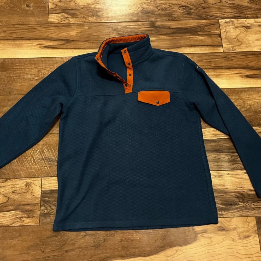 Zyia Wicked Teal Quilted Pocket Pullover